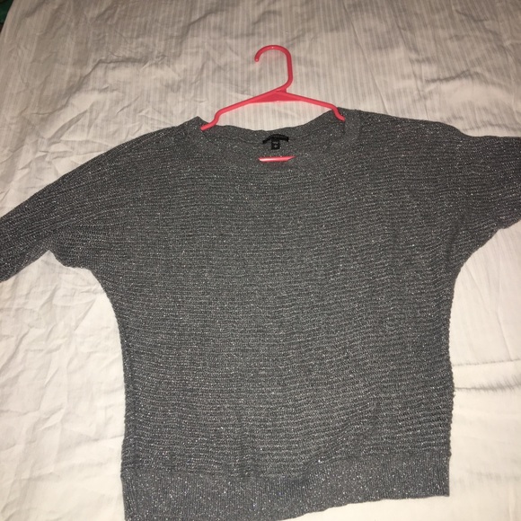 Express Sweaters - Cute express sweater shinny gray color